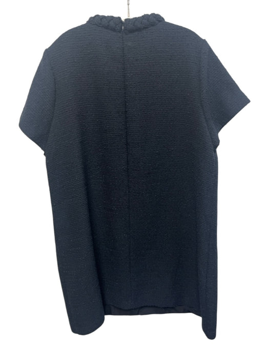 Tuckernuck Size XXXL navy & gold Polyester Blend Braided Neckline Boucle Dress navy & gold / XXXL