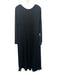 J. Crew Size L Black Cotton Blend Long Sleeve Scoop Back Fabric Block Dress Black / L