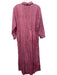 India Amory Size 3 Pink & blue Cotton Long Sleeve Floral Button Up Dress Pink & blue / 3