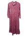 India Amory Size 3 Pink & blue Cotton Long Sleeve Floral Button Up Dress Pink & blue / 3