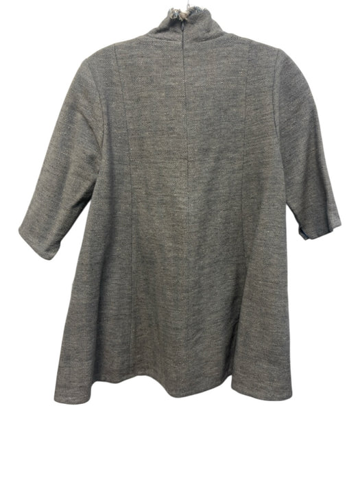 Gum Tree Farm Size XS Gray Blue No Fabric Tag Tweed Raw Edge Detail Dress Gray Blue / XS