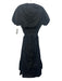 J. Crew Size 8 Black Short Puff Sleeve Back Cut Out Waist Detail Dress Black / 8