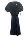 J. Crew Size 8 Black Short Puff Sleeve Back Cut Out Waist Detail Dress Black / 8