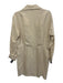 Vince Size 6 Beige Acetate Blend Long Sleeve Wrap Gold button Above Knee Dress Beige / 6