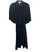 COS Size 14 Navy Modal Short Sleeve Back Cut Out Button Up & Collar Dress Navy / 14