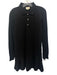 Tuckernuck Size M Black No Fabric Tag Long Sleeve polo Ruffle Hem Dress Black / M