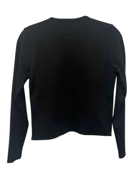 Ripley Rader Size XS Black Viscose Blend Open Front Rounded Bottom Hem Jacket Black / XS