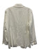 Tuckernuck Size L White Viscose & Linen One Button Tortoise Buttons Jacket White / L