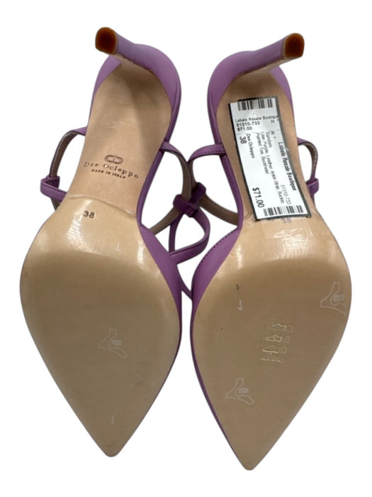 Dee Ocleppo Shoe Size 38 Lilac Purple Leather Ankle Strap Buckle Sandals Lilac Purple / 38