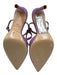 Dee Ocleppo Shoe Size 38 Lilac Purple Leather Ankle Strap Buckle Sandals Lilac Purple / 38