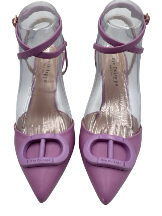 Dee Ocleppo Shoe Size 38 Lilac Purple Leather Ankle Strap Buckle Sandals Lilac Purple / 38