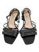 Ferragamo Shoe Size 11 Black Leather Buckle Block Heel sling back Sandals Black / 11