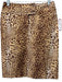 Valentino Size 10 Tan & brown Cotton Zip & Button Animal Print Front Slit Skirt Tan & brown / 10