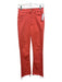 Mother Size 26 Orange Cotton Denim Zip & Button High Rise Straight Jeans Orange / 26