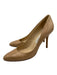 Jimmy Choo Shoe Size 38 Beige Leather Round Pointed Toe Mid Heel Pumps Beige / 38