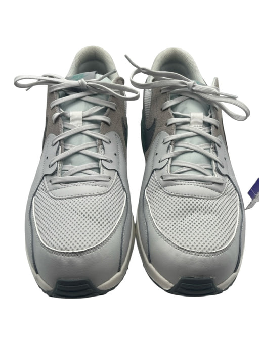 Nike Shoe Size 12.5 Like New White & Gray Leather Solid Sneaker Men's Shoes White & Gray / 12.5