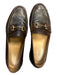 Alan Payne Shoe Size 9.5 Dark Brown Leather Loafer Gold Accents Shoes 9.5