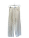 Frame Size 25 Cream Cotton High Waist Wide Leg Cargo Jeans Cream / 25