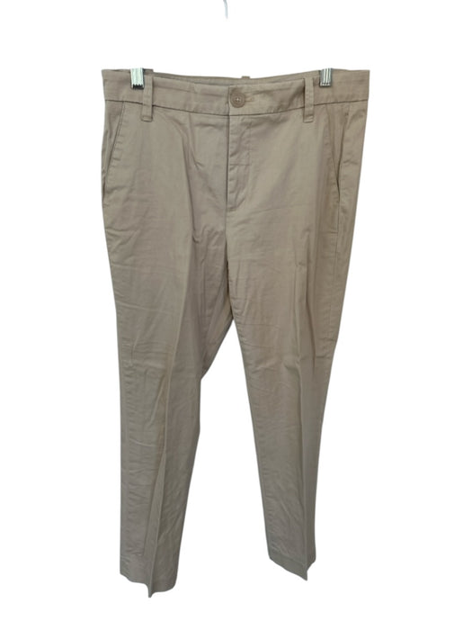 Vince Size 6 Khaki Cotton Straight Leg Trouser Pants Khaki / 6