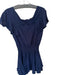 Parker Size XS Navy Rayon Short Sleeve Swiss Dot Elastic Waist Lined Dress Navy / XS