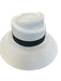 Preston & York White & Black Polyester Blend Ribbon Feathered Polka dot Hat White & Black / One Size