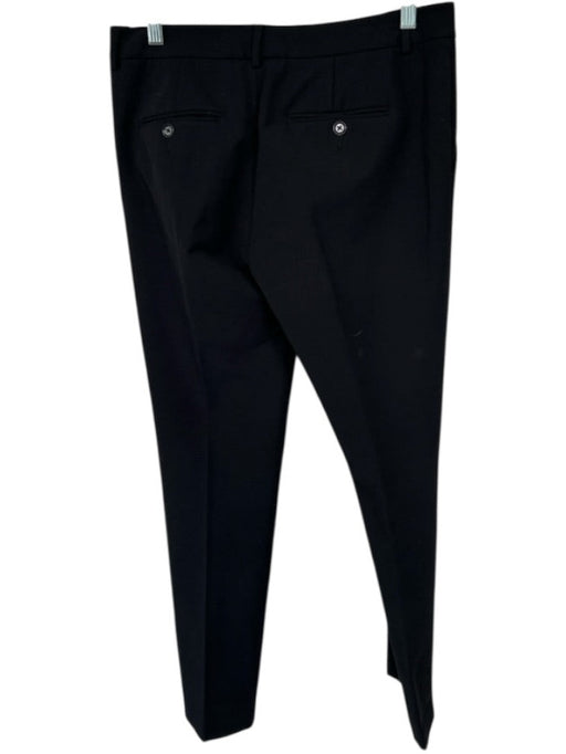 Vince Size 8 Black Cotton Blend Trouser Pants Black / 8