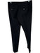 Vince Size 8 Black Cotton Blend Trouser Pants Black / 8