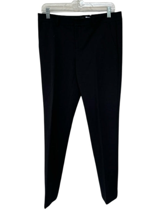 Vince Size 8 Black Cotton Blend Trouser Pants Black / 8