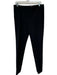 Vince Size 8 Black Cotton Blend Trouser Pants Black / 8