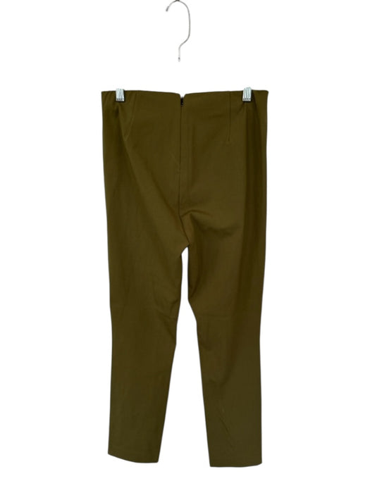 Rag & Bone Size 8 Olive Green Cotton Blend Back Zip Trouser Pants Olive Green / 8
