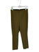Rag & Bone Size 8 Olive Green Cotton Blend Back Zip Trouser Pants Olive Green / 8