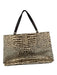Kate Spade Tan & brown Canvas Giraffe Print Top Handles Tote Bag Tan & brown / M