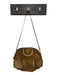 Prada Bronze Nylon & Leather Top Handle Zip Close Metallic Bag Bronze / M