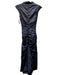 Nicole Miller Collection Size 4 Navy Blue Polyester & Metal Sleeveless Maxi Gown Navy Blue / 4