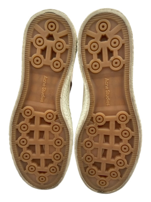 Acne Studios Shoe Size 39 Tan & brown Ankle High lace up Sneakers Tan & brown / 39