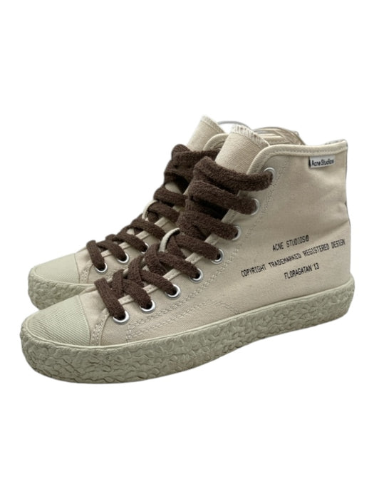 Acne Studios Shoe Size 39 Tan & brown Ankle High lace up Sneakers Tan & brown / 39