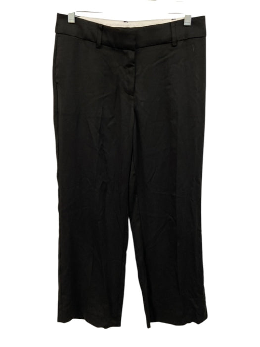 Reformation Size 2P Black Lyocell Zip Fly High Rise Wide Leg Trouser Pants Black / 2P