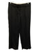 Reformation Size 2P Black Lyocell Zip Fly High Rise Wide Leg Trouser Pants Black / 2P