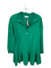 Caryn Lawn Size Est L Green Cotton Long Sleeve Drop Waist Buttons Dress Green / Est L