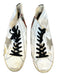 Golden Goose Shoe Size 40 White & Black Leather High Top Side Zip Sneakers White & Black / 40