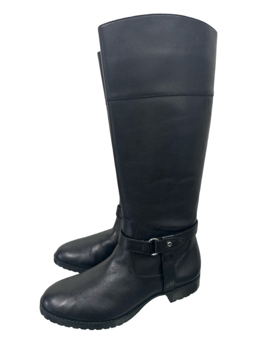 Lauren Ralph Lauren Shoe Size 8 Black Leather Side Zip Boots Black / 8