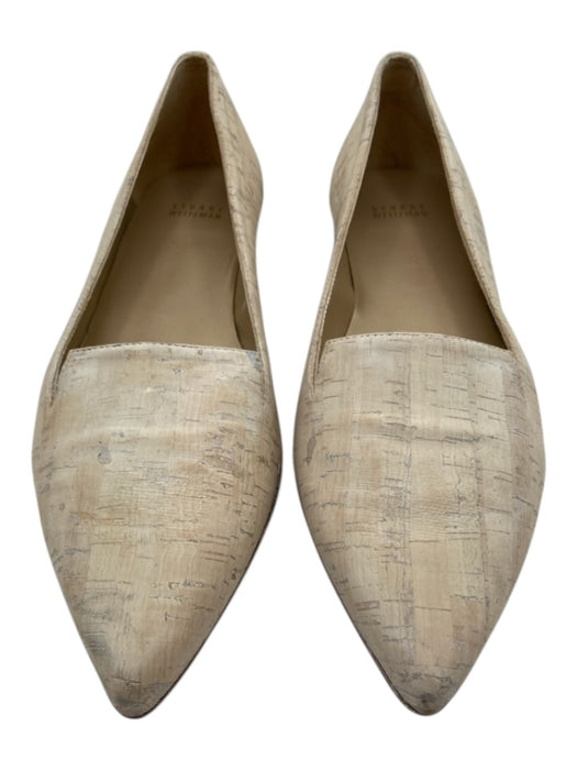 Stuart Weitzman Shoe Size 10 Beige leather sole Cork Pointed Toe Flats Beige / 10