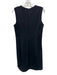 Theory Size 8 Black Polyamide & Elastane Sleeveless Knee Length Back Zip Dress Black / 8