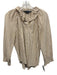 Veronica Beard Jeans Size L White & Beige Cotton Blend Seersucker Striped Top White & Beige / L