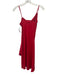 Amanda Uprichard Size XS Red Polyester Spaghetti Strap Cowl Neck Slip Dress Red / XS
