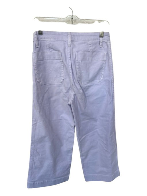 Madewell Size 27 Light Purple Cotton High Waist Wide Leg Pants Light Purple / 27