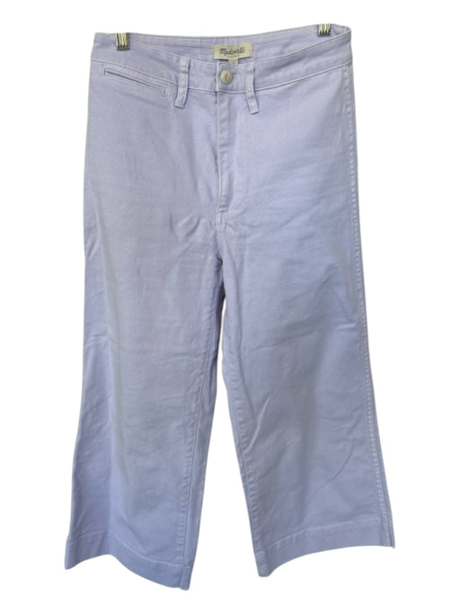 Madewell Size 27 Light Purple Cotton High Waist Wide Leg Pants Light Purple / 27