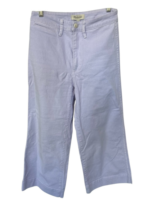 Madewell Size 27 Light Purple Cotton High Waist Wide Leg Pants Light Purple / 27