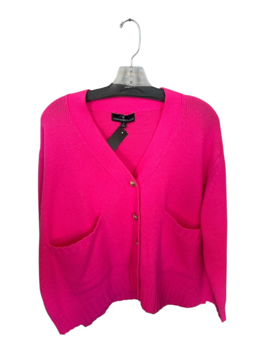 Pomander Place Size S Hot pink Acrylic Long Sleeve Buttons Knit Cardigan Sweater Hot pink / S