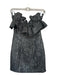 DO+BE Size S Black Sequin Strapless Back Zip Dress Black / S